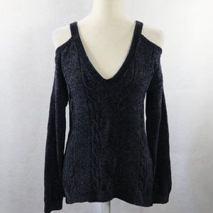 New Candie's Sweater Purple Sparkly Size Large